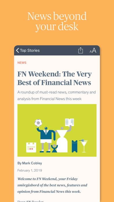 Financial News Screenshot