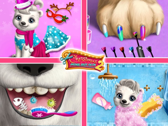Screenshot #4 for Christmas Animal Hair Salon 2