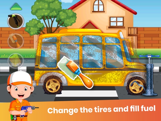 Little School Bus Wash Salon iPad screenshot