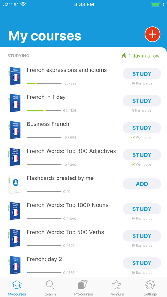 #1. VocApp French: Learn Language (iOS) 由: VocApp Sp. z o.o.