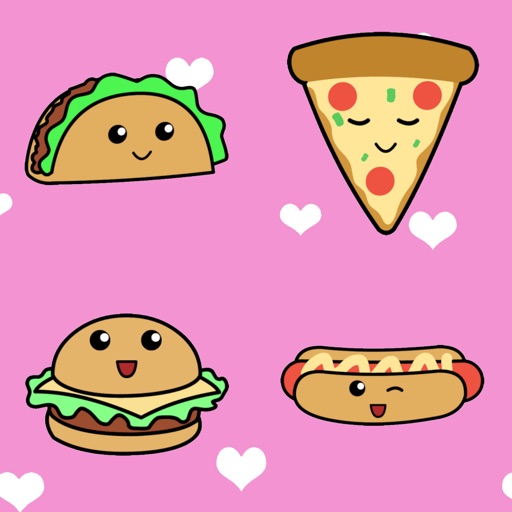 Kawaii Food Stickers Icon