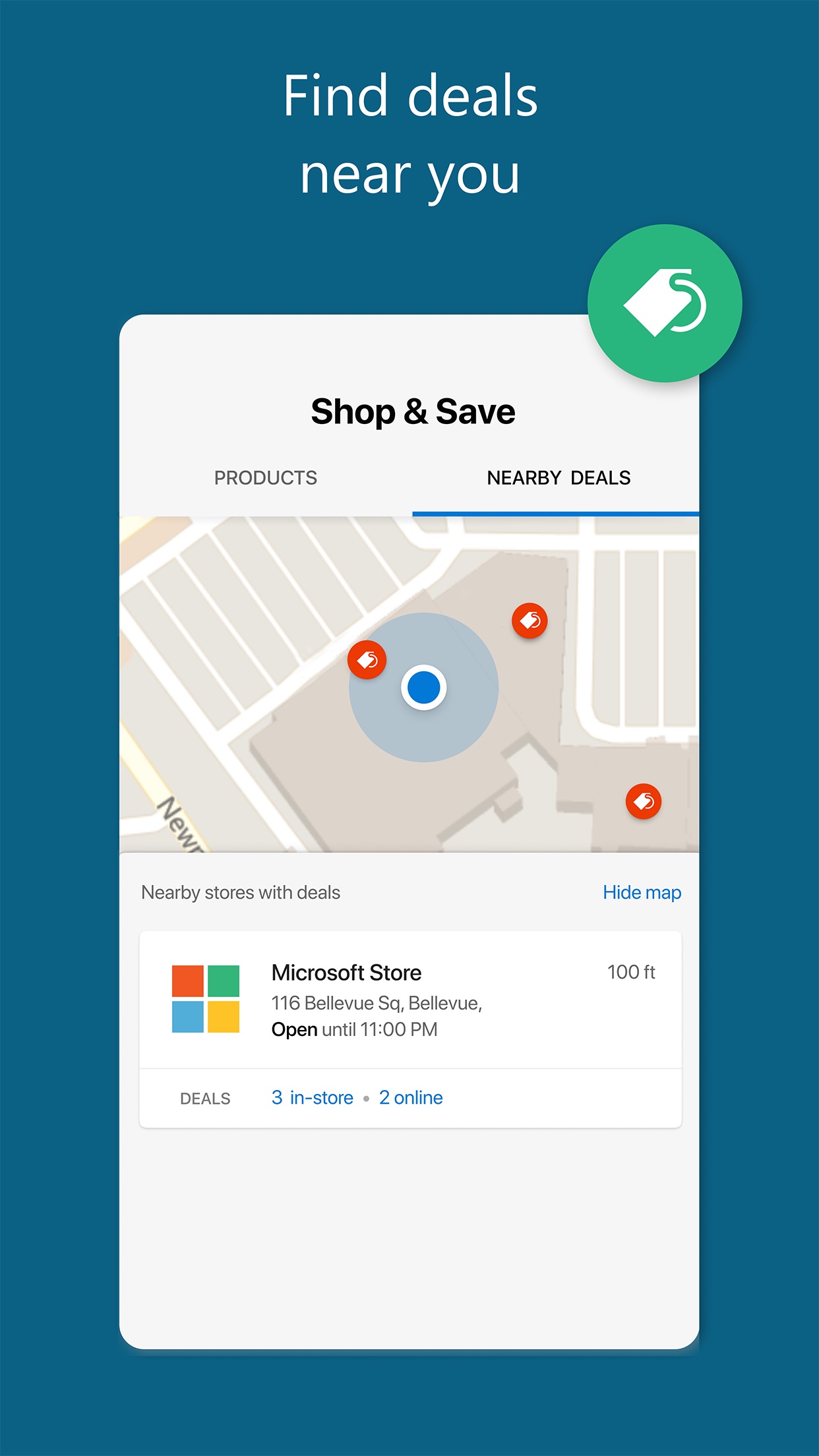 Screenshot do app Microsoft Edge