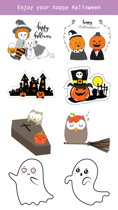 260+ Cute Hand Drawn Halloween Screenshot