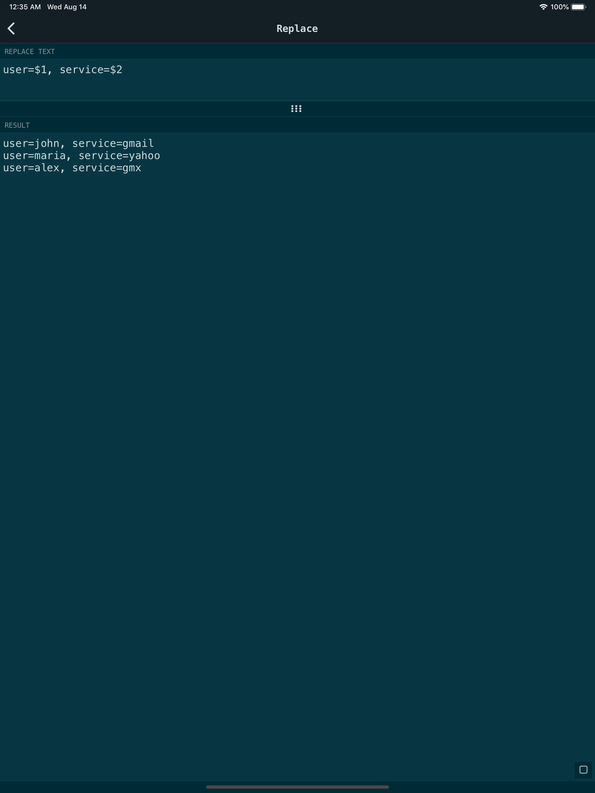 RegEx Lab: Regular Expressions