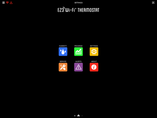 Totaline EZ3 Wi-Fi® Thermostat iPad screenshot