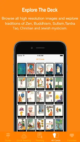 Screenshot von OSHO Transformation Tarot auf dem iPhone 5