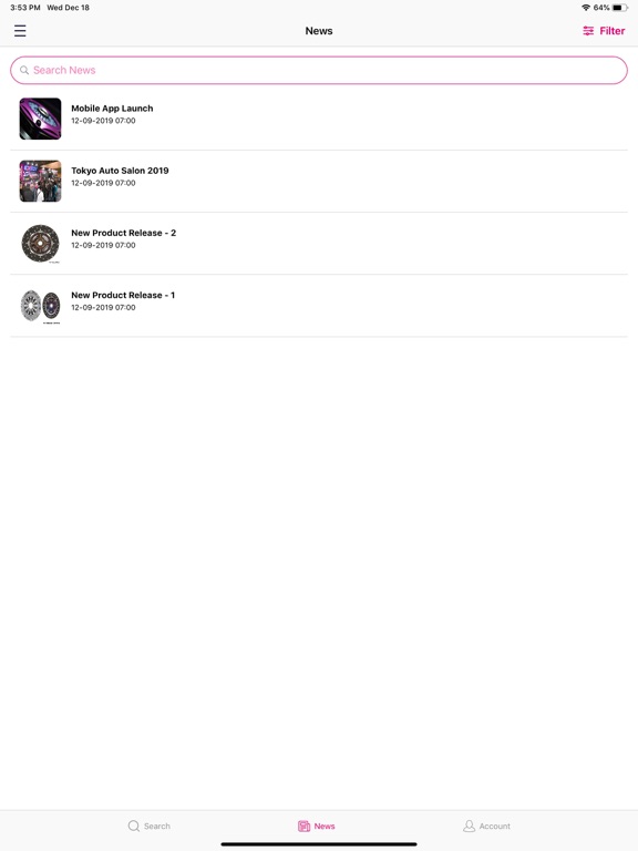 Screenshot #5 pour EXEDY - Product Finder