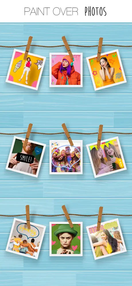 Paint over photos