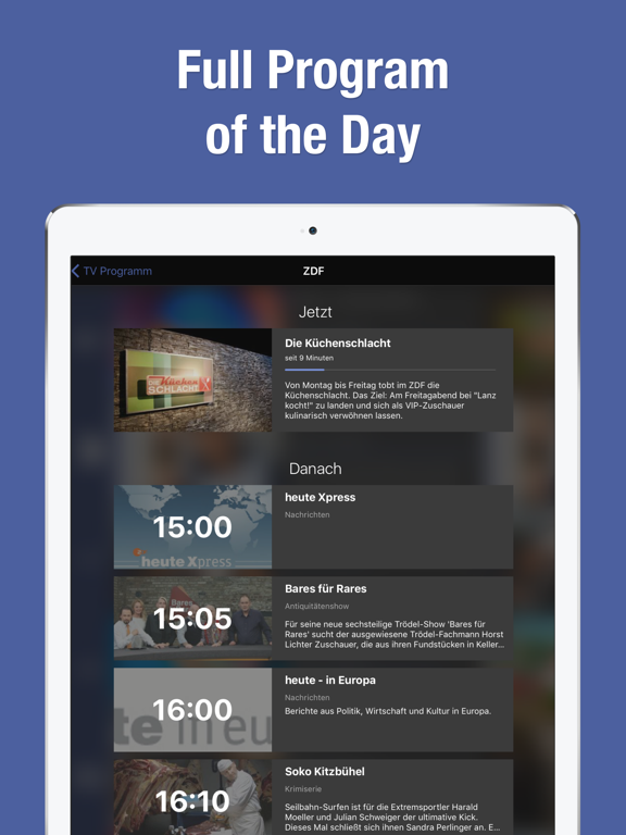 TV Guide & TV Schedule TV.de iPad screenshot 4 - News app