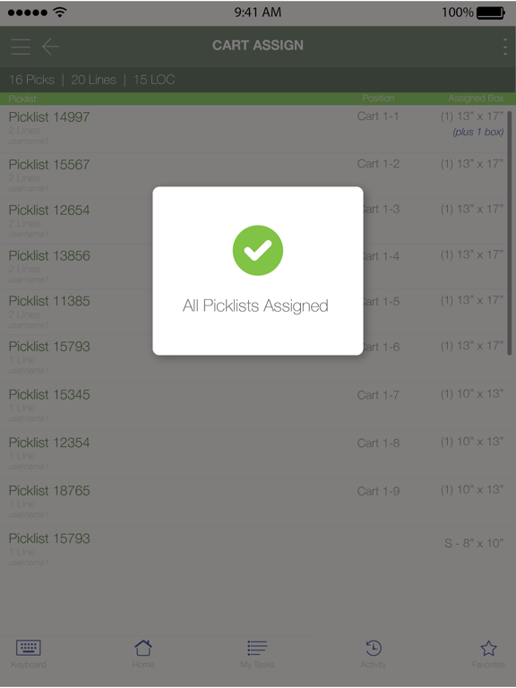 mobe3 WMS iPad screenshot 3 - Business app
