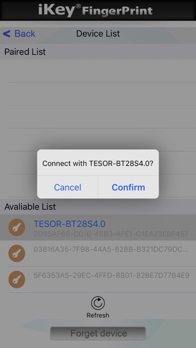 iKeyFingerPrint PRO Screenshot