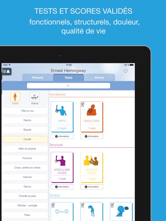 Screenshot #4 pour Kinéapp by Medicapp