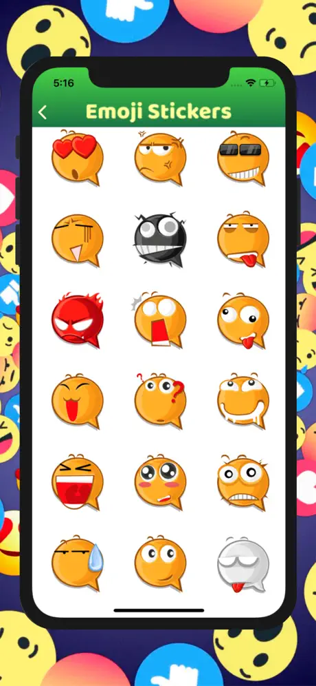 Emoji Face Stickers