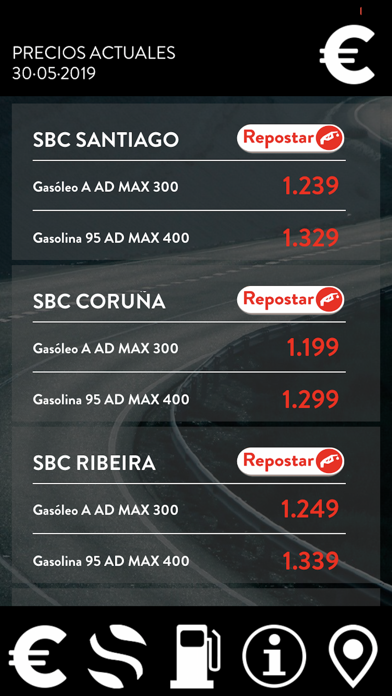 SBC Gasolineras Screenshot