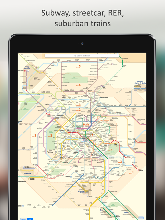 Paris Métro Map iPad screenshot 2 - Navigation app