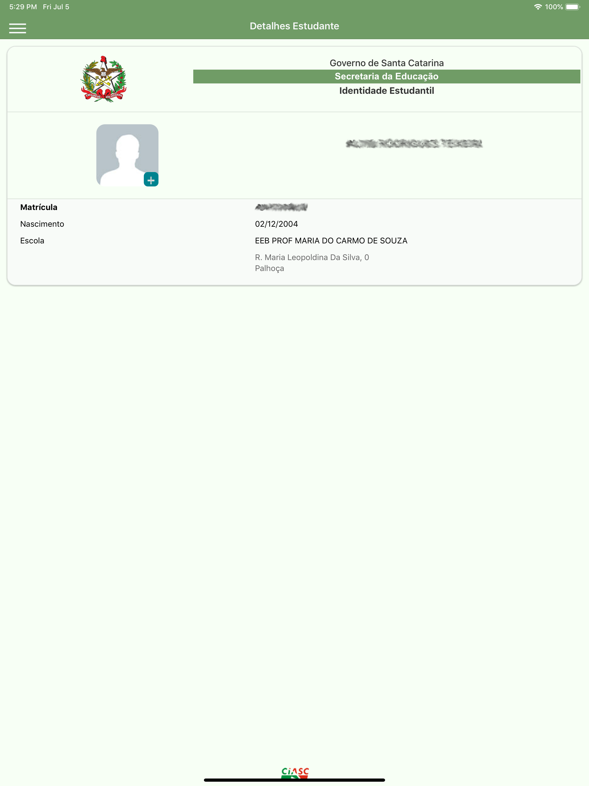 Estudante SC
