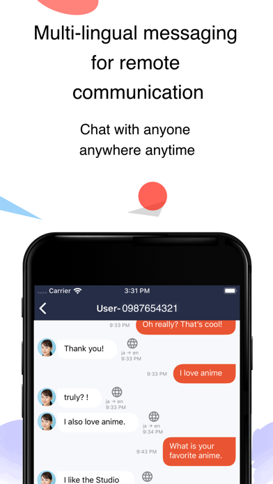 Kotozna Chat: Auto-translate Screenshot