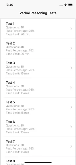 Game screenshot Verbal Reasoning Tests mod apk