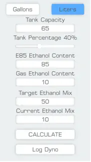 e85 mix ethanol calculator iphone capturas de pantalla 3