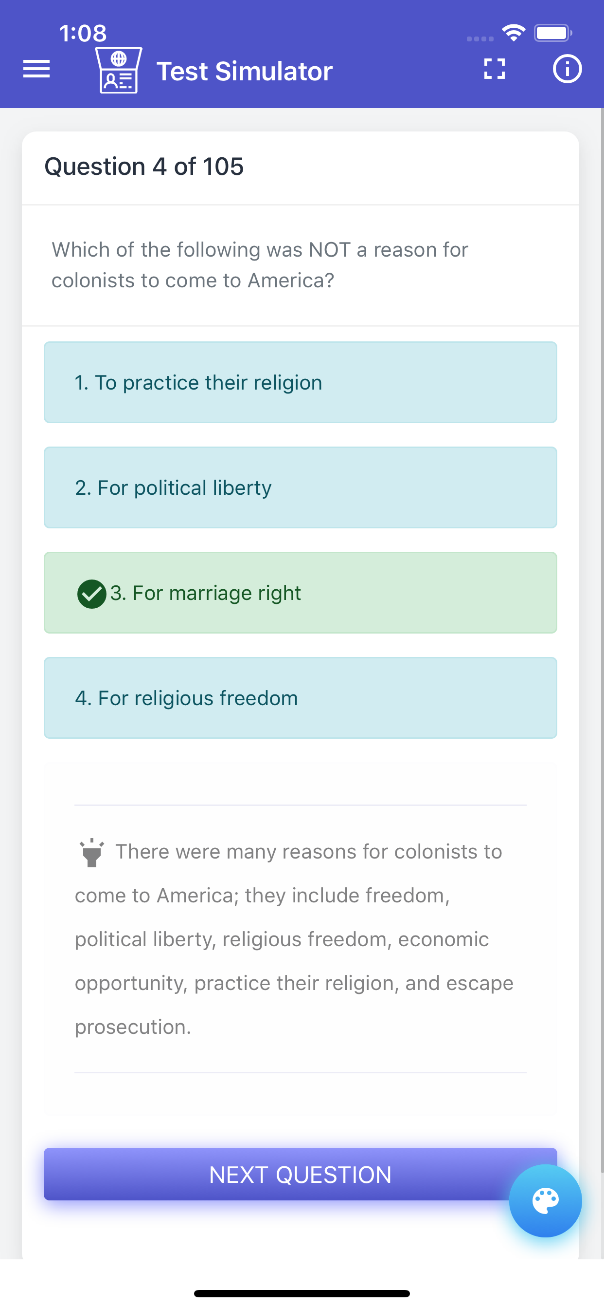U.S. Citizenship Test Prep screenshot 5