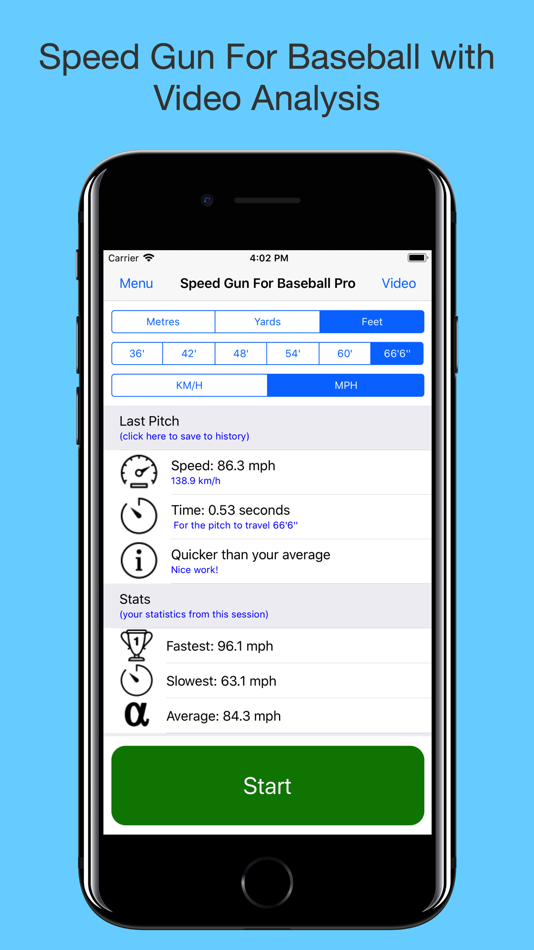 Speed Gun for Baseball Pro - 4.0.1 - (iOS)