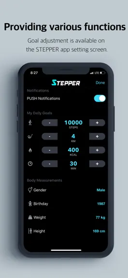 Game screenshot Stepper-Simple diet Pedometer hack