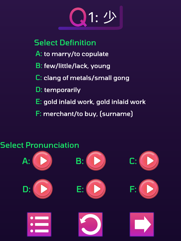 Chinese Characters Test