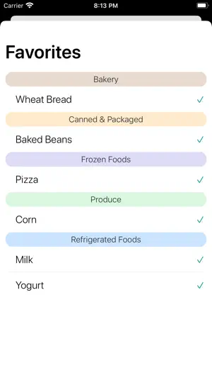 GroceryList. screenshot 2