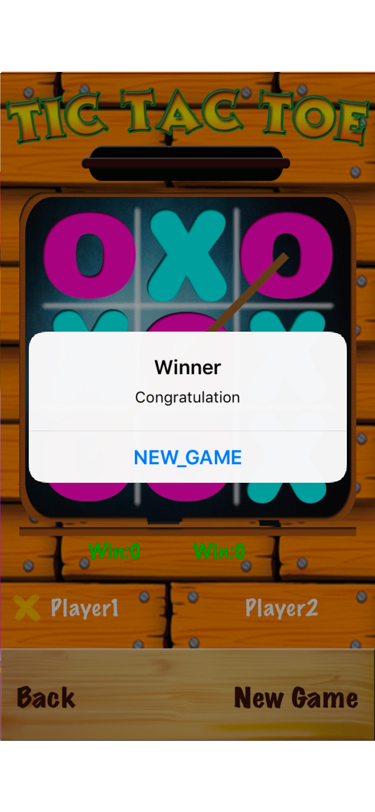 TicTacToe - One & Two Player