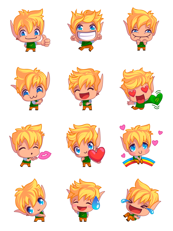 Screenshot #4 pour Blonde Elf Stickers