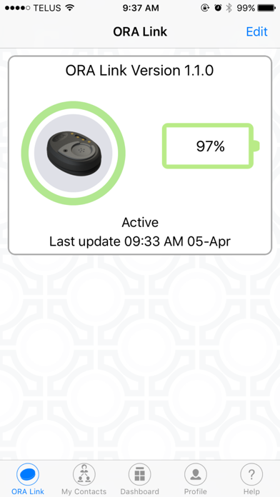 ORA Personal Alert Screenshot