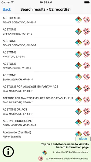 EMS.SDS-GHS screenshot 2