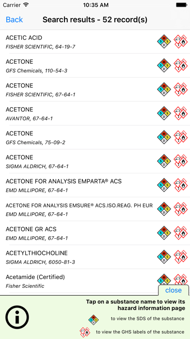 EMS.SDS-GHS Screenshot