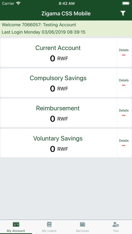 ZIGAMA CSS Mobile Banking App