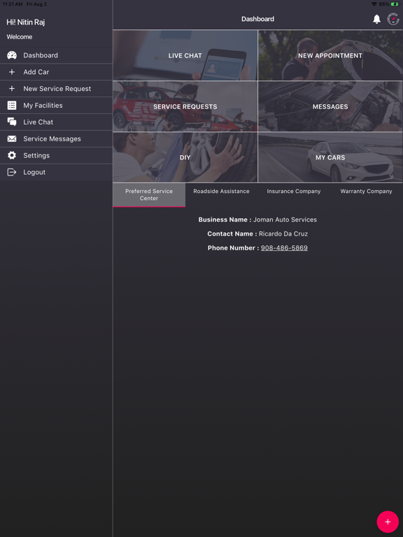 Digital Glovebox iPad screenshot 1 - Productivity app