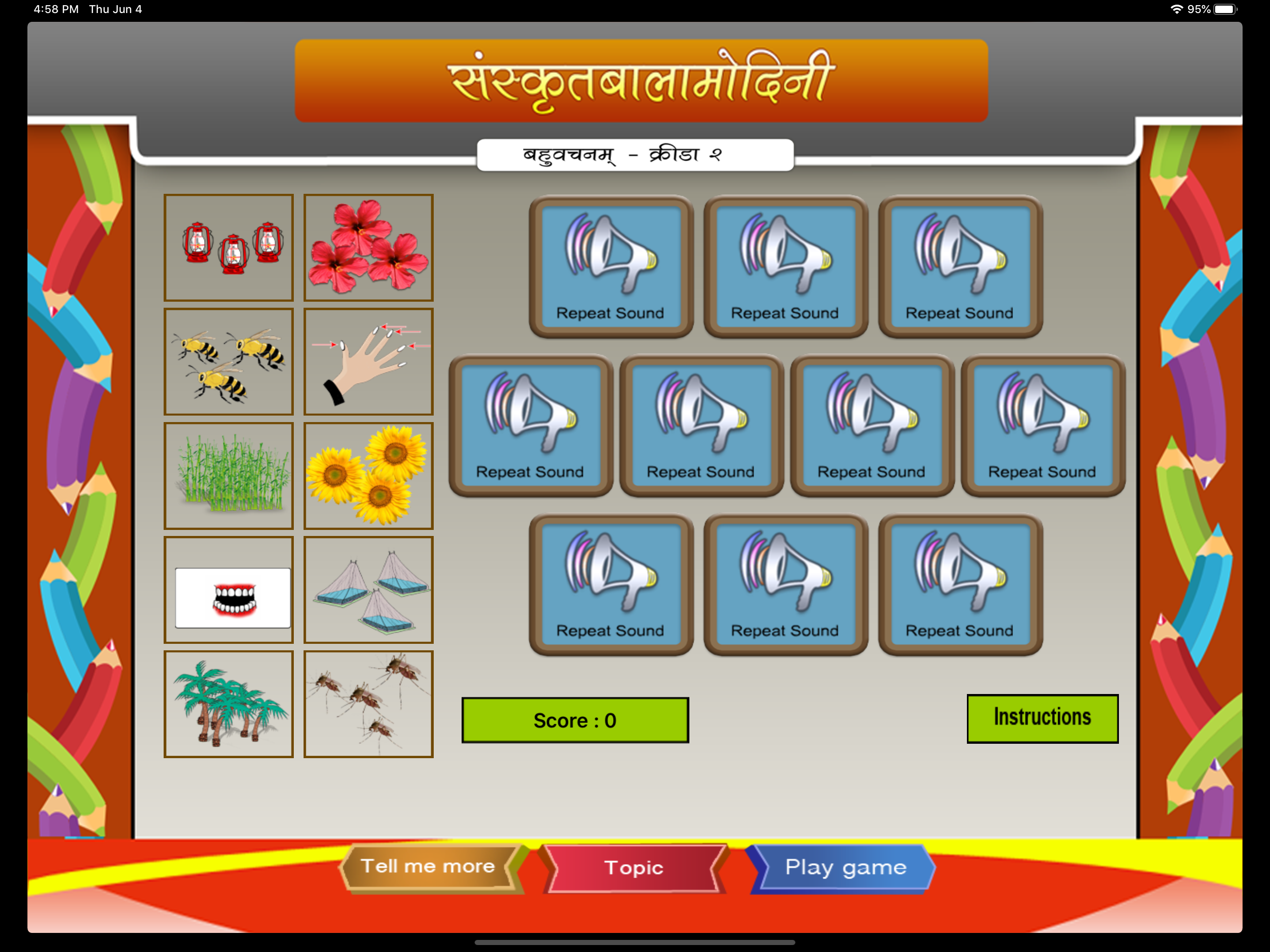 Sanskrit words in plural form