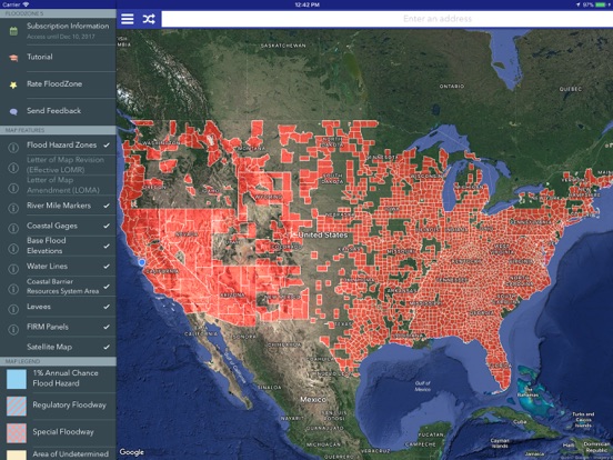 Screenshot #1 for Flood Maps & ZDs
