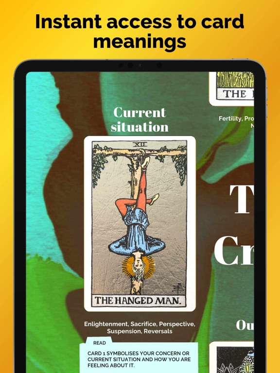 Gold Tarot iPad screenshot