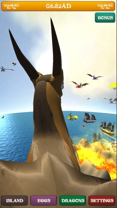 Screenshot #3 pour Dragon Island - Idle Tap
