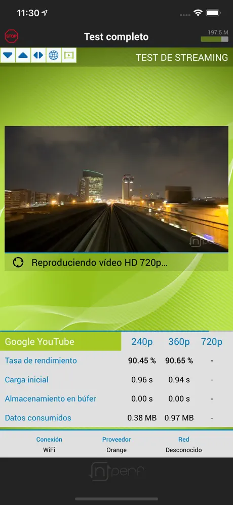 nPerf : speed test velocidad