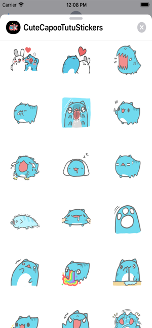 Couple Capoo & Tutu Stickers(圖4)-速報App