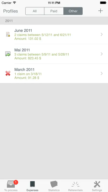 My iExpenses Pro screenshot 2 of 5
