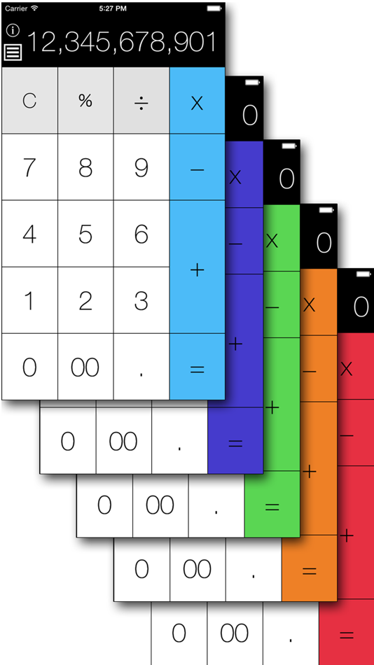 #1. Calculator COLORS (iOS) 由: newforestar co,.ltd