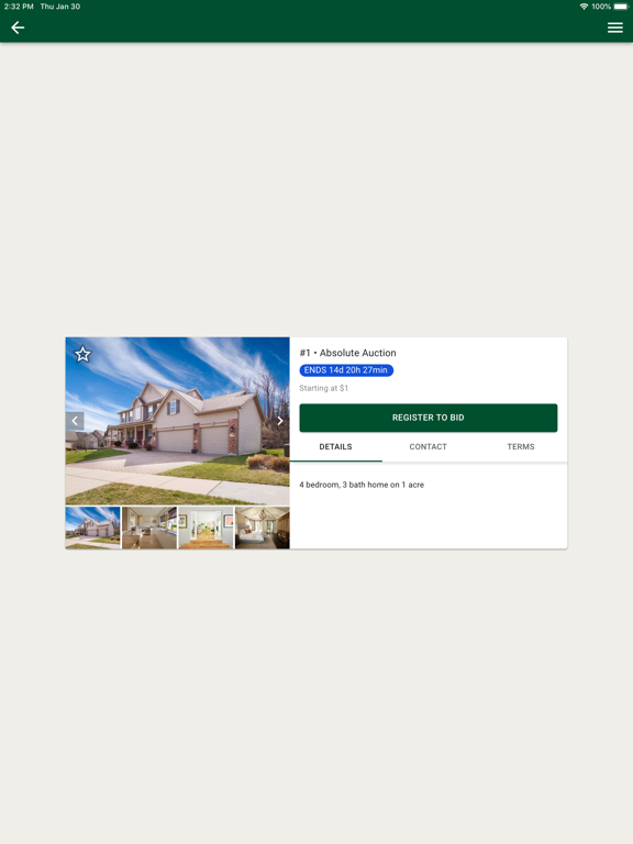 Oldham Auctions iPad screenshot 4 - Business app