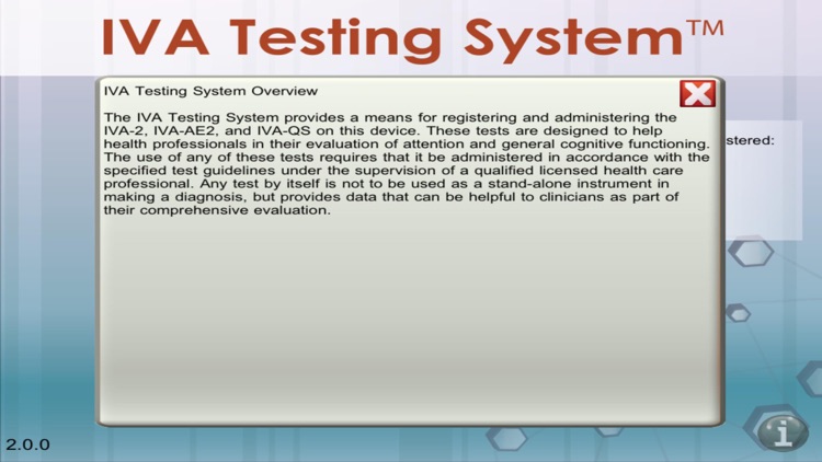 IVA Testing System