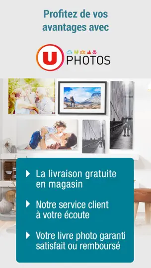 Capture d'écran de Uphotos sur iPhone 5