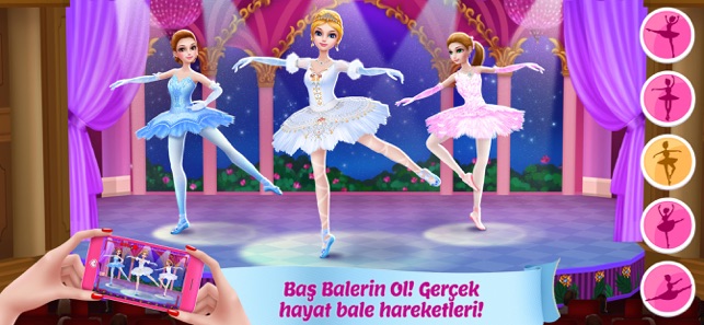 Jolie danseuse ballerine dans l'App Store