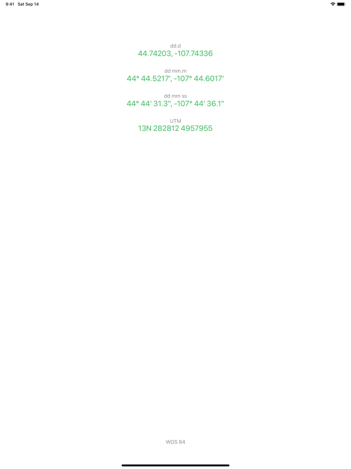 Coordinates Lite ipad screenshot 1