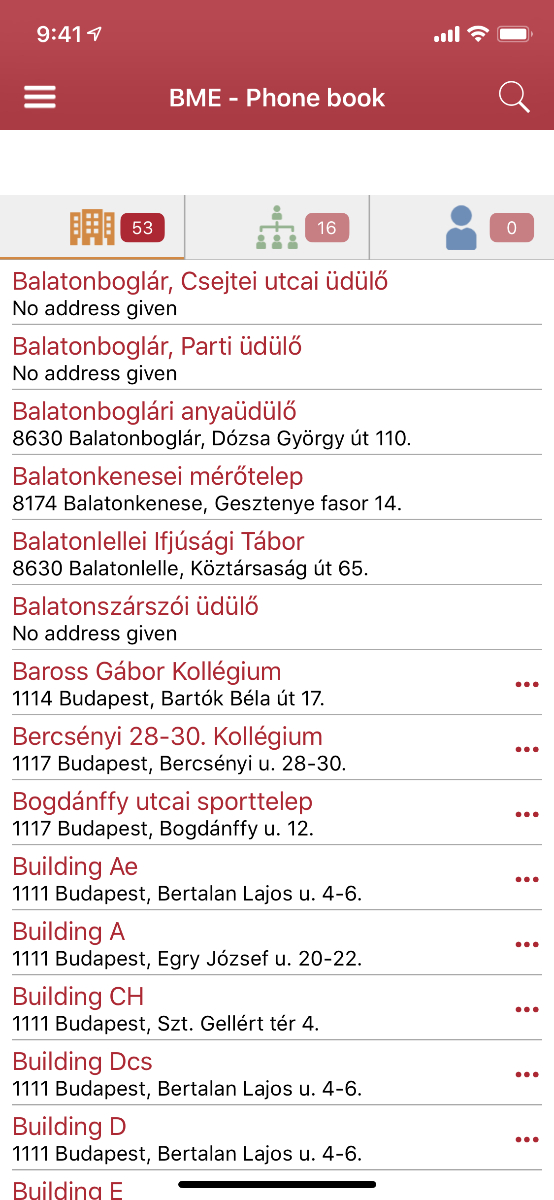 BME App screenshot 2