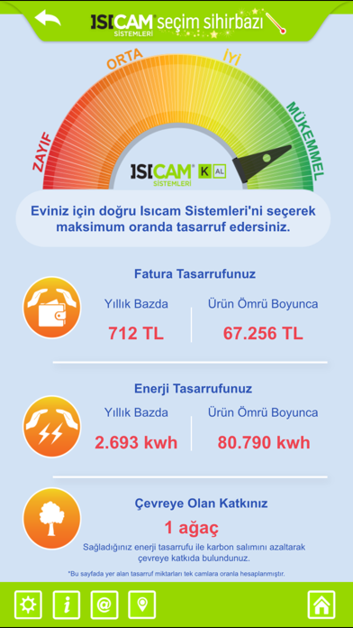 Isıcam Seçim Sihirbazı Screenshot